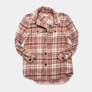 LOFT Shacket Size XS Oversized Multicolor Cotton GUC